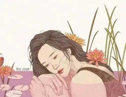 韩国插画师笔下的少女们,每一幅都美到极致