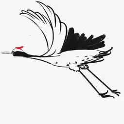 手绘飞翔的仙鹤插画图片素材其他格式下载动漫人物大全