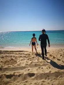埃及情人节的沙漠与海