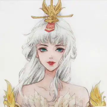王者荣耀手绘情侣头像,中国风王者荣耀cp情头一对头像一人一张