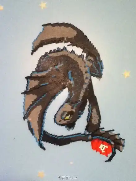 无牙仔终于找到你了拼拼豆豆驯龙高堆糖,美好生活研究所