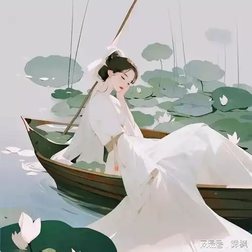 古风睡美人头像,我也困了啊