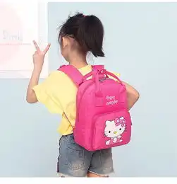 迪阿伦夏季新款女童双肩背手提包包可爱卡通书包