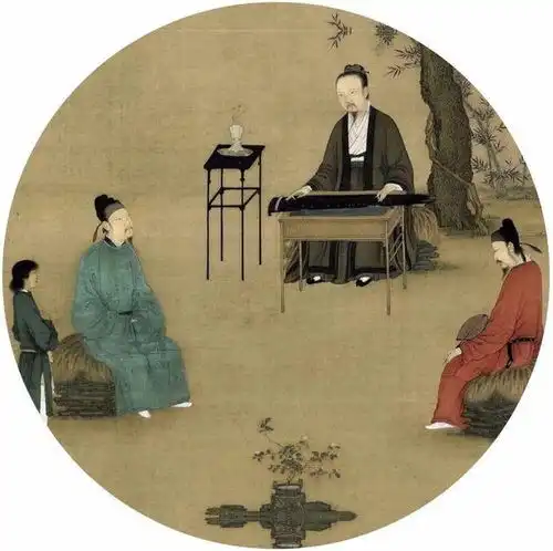听琴图中的秘密仙风道骨的道士,居然是宋徽宗本人