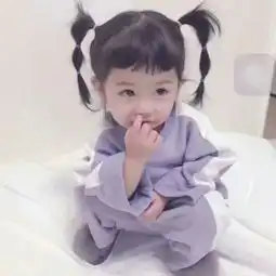 小萌娃头像超可爱头像真是无法接受事实