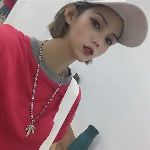 欧美嘻哈复古个性军牌项链吊坠潮男女情侣网红ins毛衣链挂件配饰