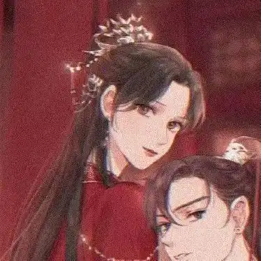 唯美古风情侣头像不知乘月几人归落月摇情满江树