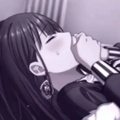 二次元黑暗系情侣头像一对两张冷酷冷血丧系动漫情侣头像