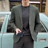 massimodutti02013304710男士修身西装上衣