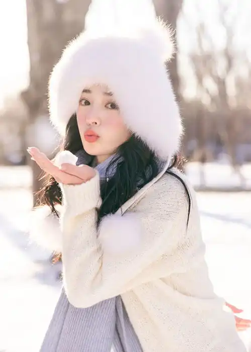 周洁琼情人节发布暖阳冬日写真置身雪地空灵氛围感拉满