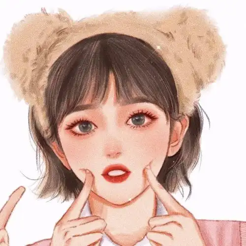 可爱的呆萌女生头像可爱卡通头像萌萌哒可爱微信头像女生萌萌哒网红小可爱