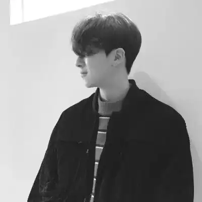黑白男头像高冷真人灰色系列头像男