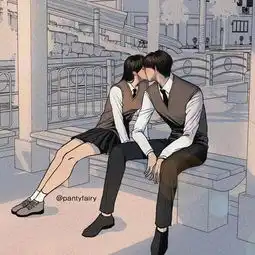 冰冷的狗粮要来啦韩国小姐姐情侣同居日常插画,虐哭