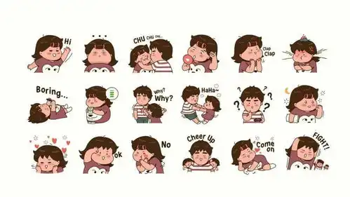 超呆萌又真实的情侣日常狗粮插画,这就是爱情吧