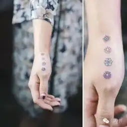 纹身师清新脱俗的气质型纹身
