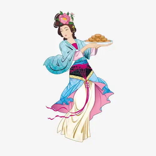 传统中国风七夕中秋嫦娥奔月玉兔免抠素材月饼设计图片免费下载页面网页平面电商创意素材png素材素材