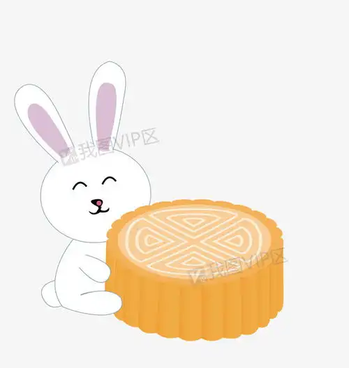 抱着月饼的玉兔图片素材ai格式下载动漫人物大全