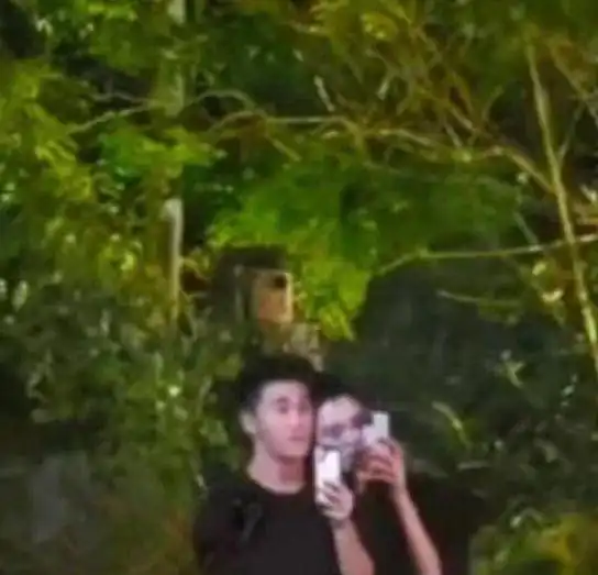 奚梦瑶何猷君深夜看烟花,甜蜜似新婚,背后吴京谢楠显尴尬