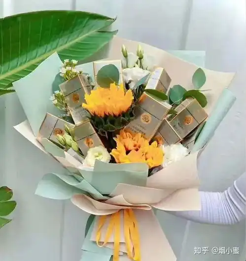 七夕创意被年轻人玩坏了的香烟花束