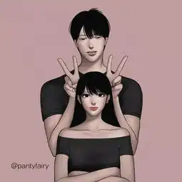 冰冷的狗粮要来啦韩国小姐姐情侣同居日常插画,虐哭