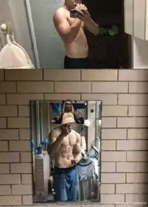 主播pdd减肥26斤,粉丝晒出肌肉型男,pdd看着自己头像也很无奈