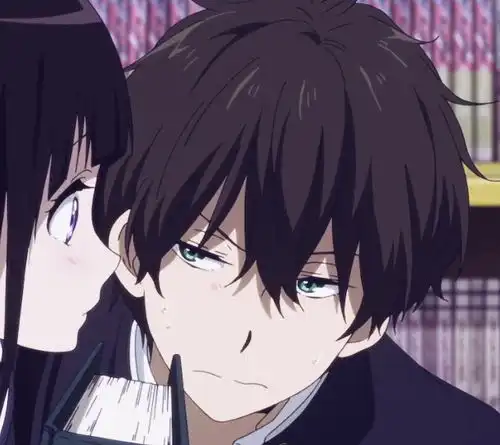 折木奉太郎和千反田爱瑠情侣头像,这一对爱了