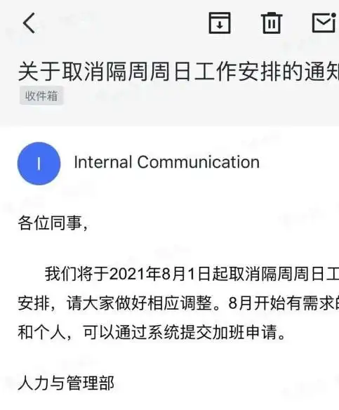 字节跳动取消大小周,腾讯快手纷纷加入,去内卷化开始