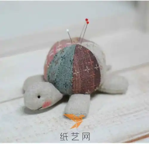 呆萌可爱的布艺小乌龟针插布艺手作欣赏