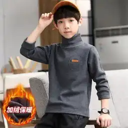 zxszxs童装男童秋冬装卫衣2019新款小男孩儿童中大童韩版高领加绒卫衣时尚潮512岁蜜芽