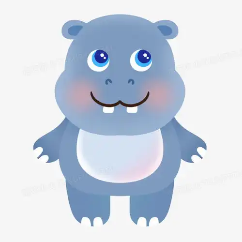 手绘可爱河马插画免抠png图片素材免费下载可爱png20002000像素熊猫办公