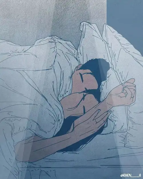 他画出情侣间的羞羞日常,无脸男女性感撩人,撩得12万粉丝脸红心跳