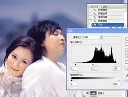 ps调色技巧打造浪漫的蓝紫色外景婚片