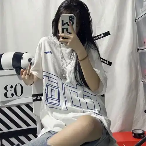 夏季2020新款韩版印花短袖男女学生简约宽松中国t恤潮流ins情侣装