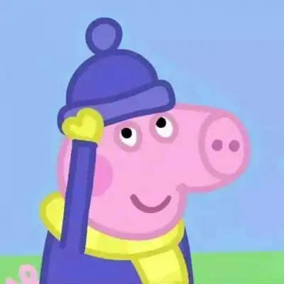 小猪乔治头像可爱图片小猪佩奇情侣头像一对