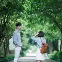 小清新校服控情侣头像从校服到婚纱