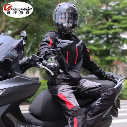 摩托车骑行服套装男四季防水保暖赛车服防摔透气机车服骑士服夏冬