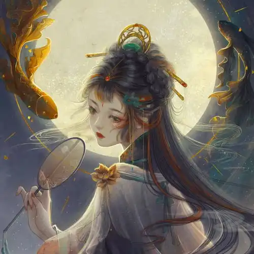 唯美古风漫画女生头像