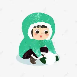 冬季玩雪的小男孩卡通形象素材图片免费下载千库网