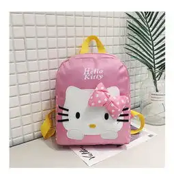 儿童书包韩版卡通蝴蝶结波点印花幼儿园小背包男童女童双肩包yp
