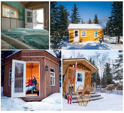 萨省特色雪地小木屋,情人节不可错过的浪漫体验