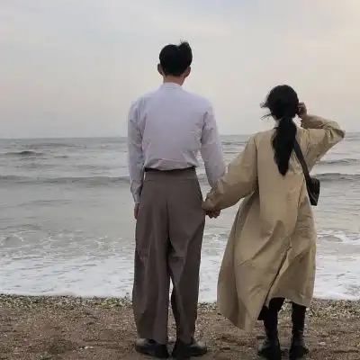 高颜值的情侣头像真人一人一张