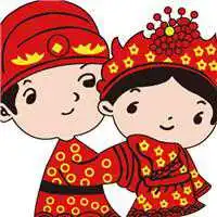结婚头像一男一女卡通微信头像图片大全