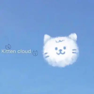 真实风景图片和卡通人物合图