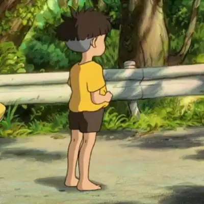 波妞和宗介的情侣头像萌萌哒的波妞宗介一左一右头像
