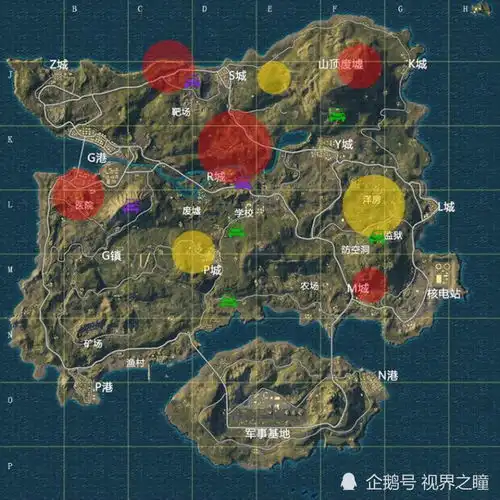 和平精英游戏四大苟分吃鸡地点,新手老阴比伏地魔轻松上皇冠