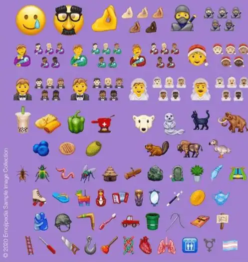 苹果公布ios14全新emoji表情,珍珠奶茶emoji也太适合我们了吧