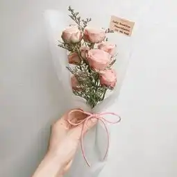 一束花的唯美头像
