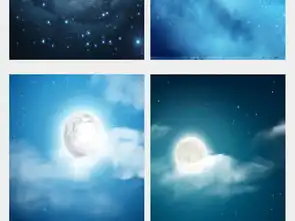 唯美蓝色星空月亮展板背景图图片设计素材高清模板下载4.95mb其他大全