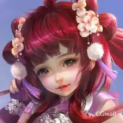 超可爱q版萝莉头像cgwall原画网