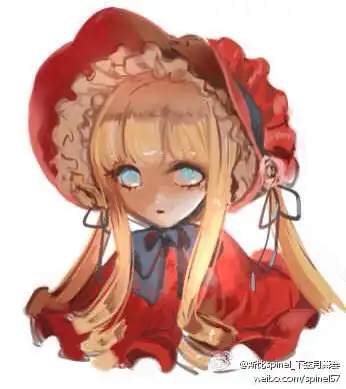 蔷薇少女真红二次元插画少女头像原堆糖,美好生活研究所